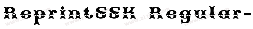 ReprintSSK Regular字体转换 ReprintSSK Regular字体转换